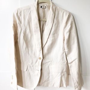 J crew linen blend blazer